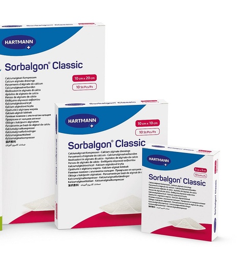 [DMM01313] Sorbalgon compressa sterile in alginato di calcio 10X10
