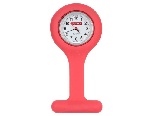 [20402] OROLOGIO PER INFERMIERI - rotondo - rosso