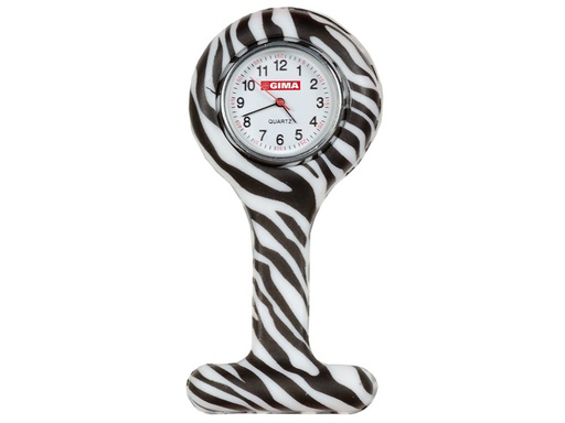 [20422] OROLOGIO PER INFERMIERI - rotondo - fantasia zebra