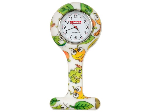 [20425] OROLOGIO PER INFERMIERI - rotondo - fantasia bruco