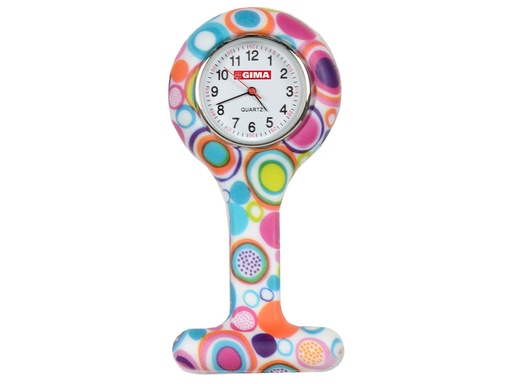 [20423] OROLOGIO PER INFERMIERI - rotondo - fantasia bolle