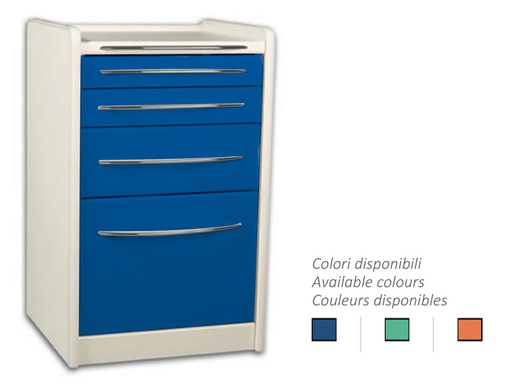 [45450] CASSETTIERA MOBILE GE414 4 cassetti 49 cm - colore a scelta