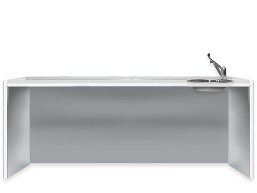 [45426] PIANO DI LAVORO 206 cm - lavello a destra
