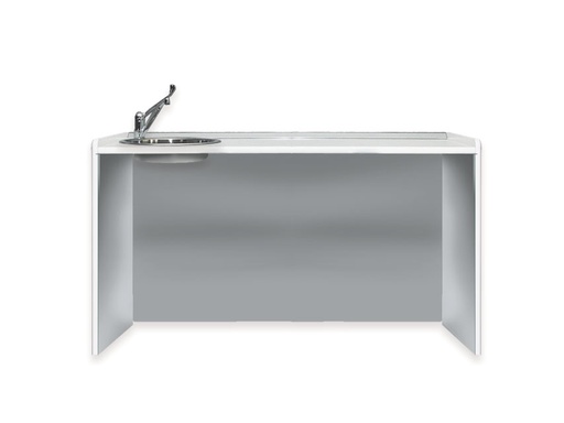 [45424] PIANO DI LAVORO 156 cm - lavello a sinistra