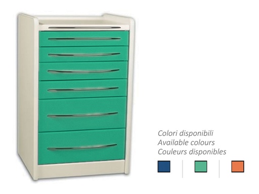 [45452] CASSETTIERA MOBILE GE419 6 cassetti 49 cm - colore a scelta
