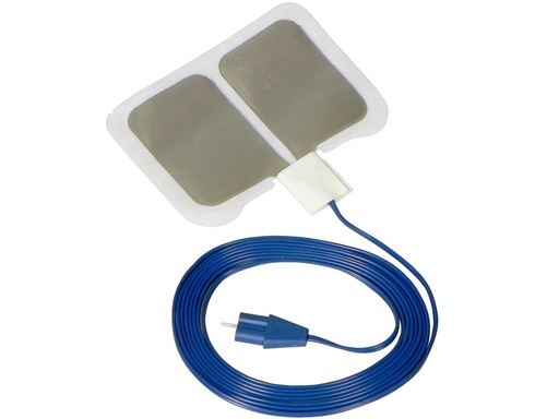 [30479] PLACCA REM TNT MONOUSO CON GEL SOLIDO - cavo di 3 m - Tipo Valleylab - adulti
