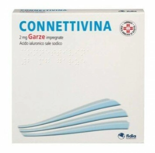 [SDF02001] Garza impregnata 2 mg connettivina 10 x 10 cm

