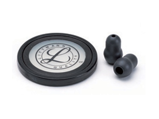 [51470] KIT LITTMANN 40011: membrana+anello+olive per Master Cardiology-nero