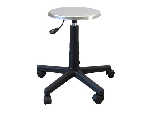 [27954] SGABELLO - sedile inox con ruote
