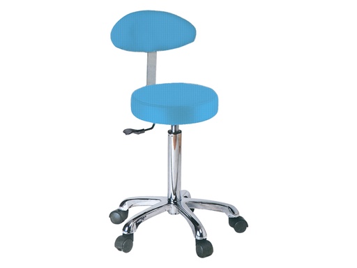 [45242] SGABELLO con schienale - blu