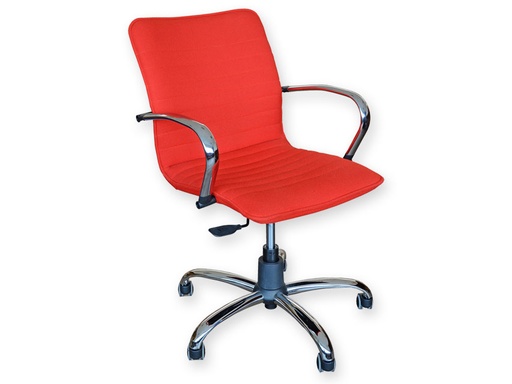 [45124] SEDIA ELITE SCHIENALE BASSO - tessuto - rosso