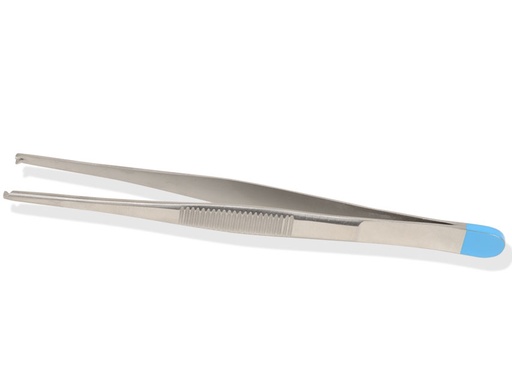 [38851] PINZA MEDICAZIONE CHIRURGICA STERILE - retta - 13 cm, 1x2 denti
