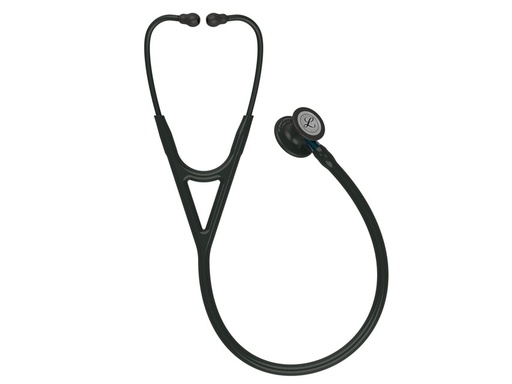 [32640] LITTMANN CARDIOLOGY IV - 6201 - nero - finiture nere / conn. blu