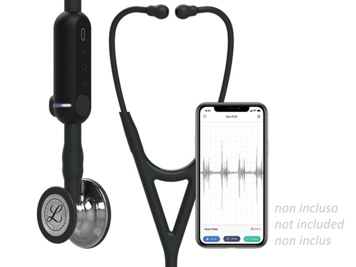 [32603] 3M LITTMANN STETOSCOPIO CORE DIGITAL - 8869 - nero - finiture specchio
