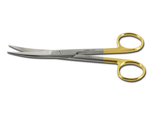 [GM-31383] FORBICI CURVE C.T. PUNTE ACUTE - 14,5 cm