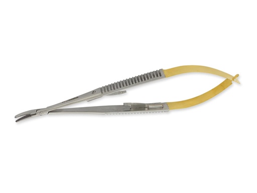 [GM-31387] PORTA AGHI CASTROVIEJO C.T. CURVO - 14 cm - punte zigrinate